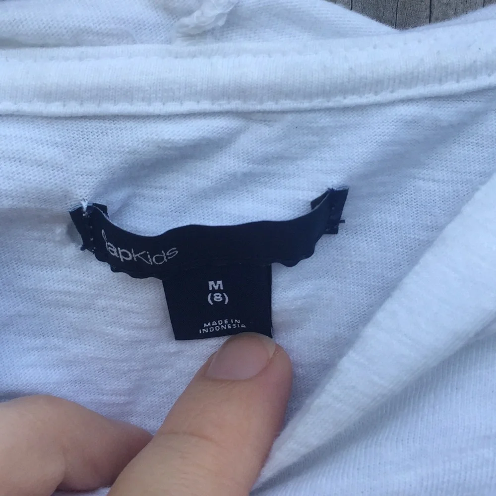 GapKids Hooded Tee Shirt Top Size 8